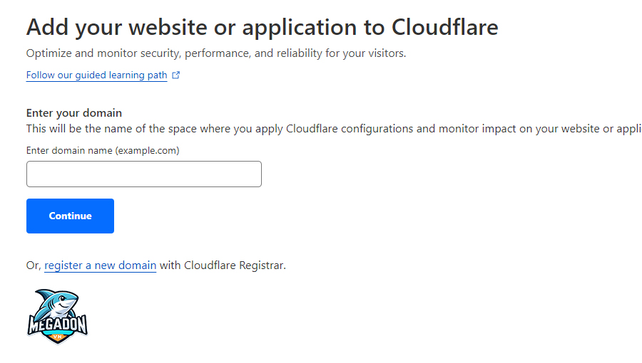 Thêm website của bạn vào cloudflare